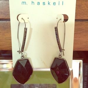 Black Dangle Earrings by m.haskell